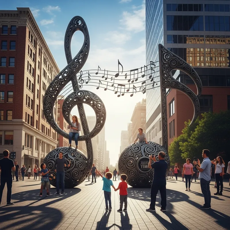 Two Tons of Music: A City’s Melodic Art Installation