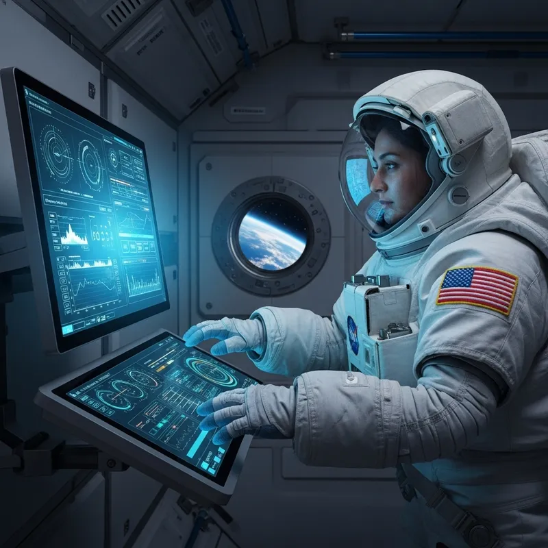 Explore Astronauts Using PCs in Space