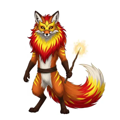 Pokémon Delphox | Mystical Fox Creature with Flaming Tail