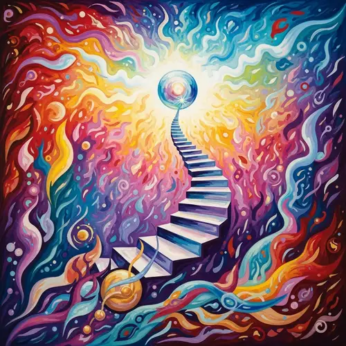 Dynamic Painting Bursting with Energy and Inspiration | Personal Growth Art