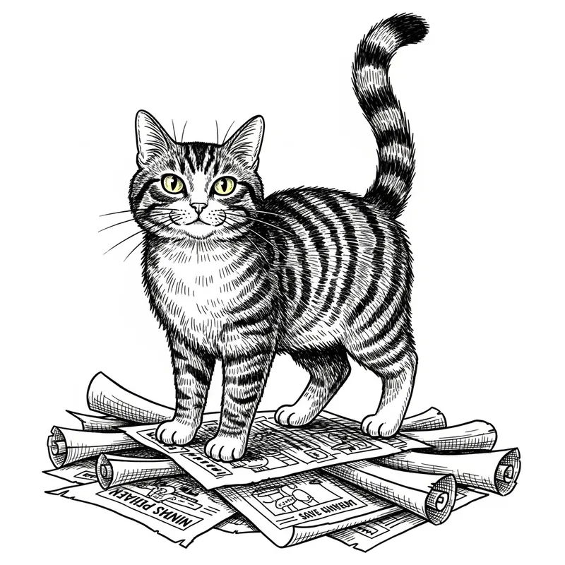 Spirited Feline Displaying Bold Attitude and Expressive Features