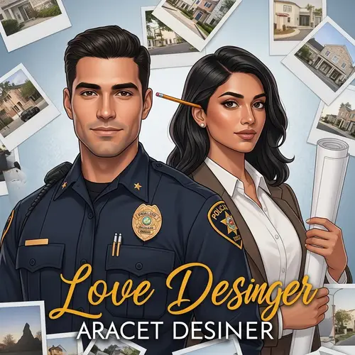 Love Story Book Cover: Police Officer & Architect Designer Romance