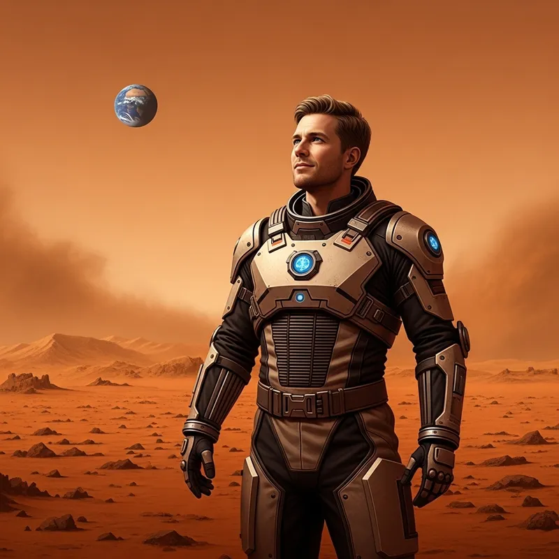 Elon Musk on Mars: Future Exploration in a Modern Suit Elon Musk on Mars: Future Exploration in a Modern Suit