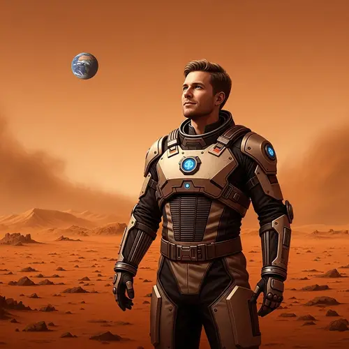Tech-Entrepreneur on Mars: Exploration in a Futuristic Suit