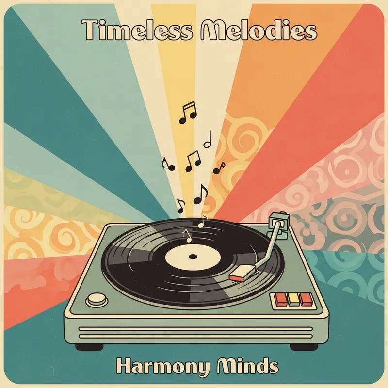 Vintage Album Cover Design - Timeless Melodies