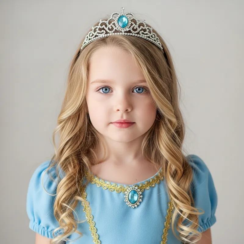 Ethereal Princess: Beautiful 4-Year-Old with Long Blonde Hair Ethereal Princess: Beautiful 4-Year-Old with Long Blonde Hair