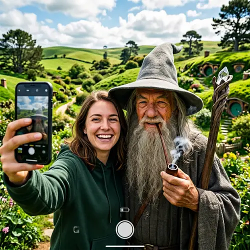 Epic Selfie with Gandalf the Grey