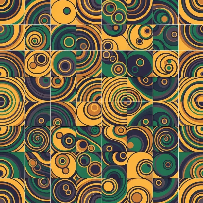 Colorful Intricate Geometrical Saibba Pattern Colorful Intricate Geometrical Saibba Pattern