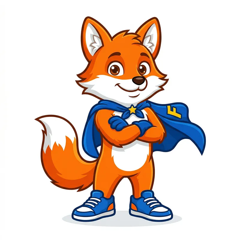 Adorable Fox Mascot Character for Branding