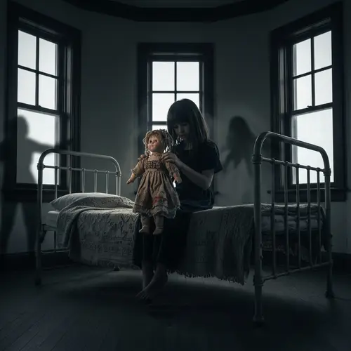 Haunted Lighthouse Chamber: Spooky Spirit with Doll