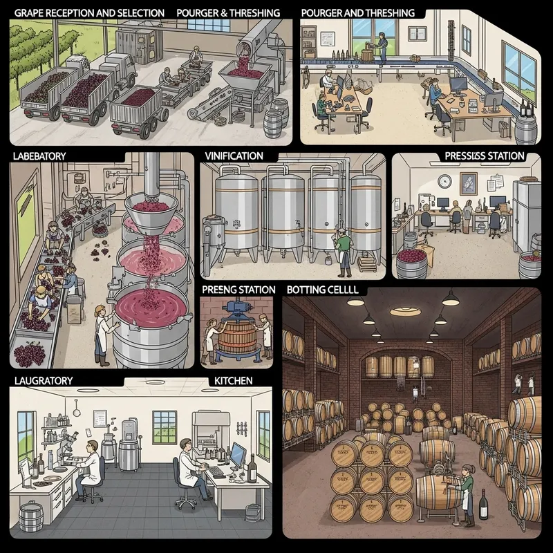 Efficient Winemaking Process | Detailed Red Wine Production