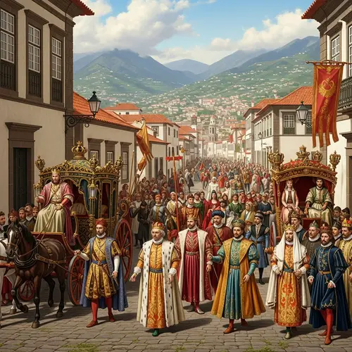 Royal Procession on Madeira Island - Renaissance Style