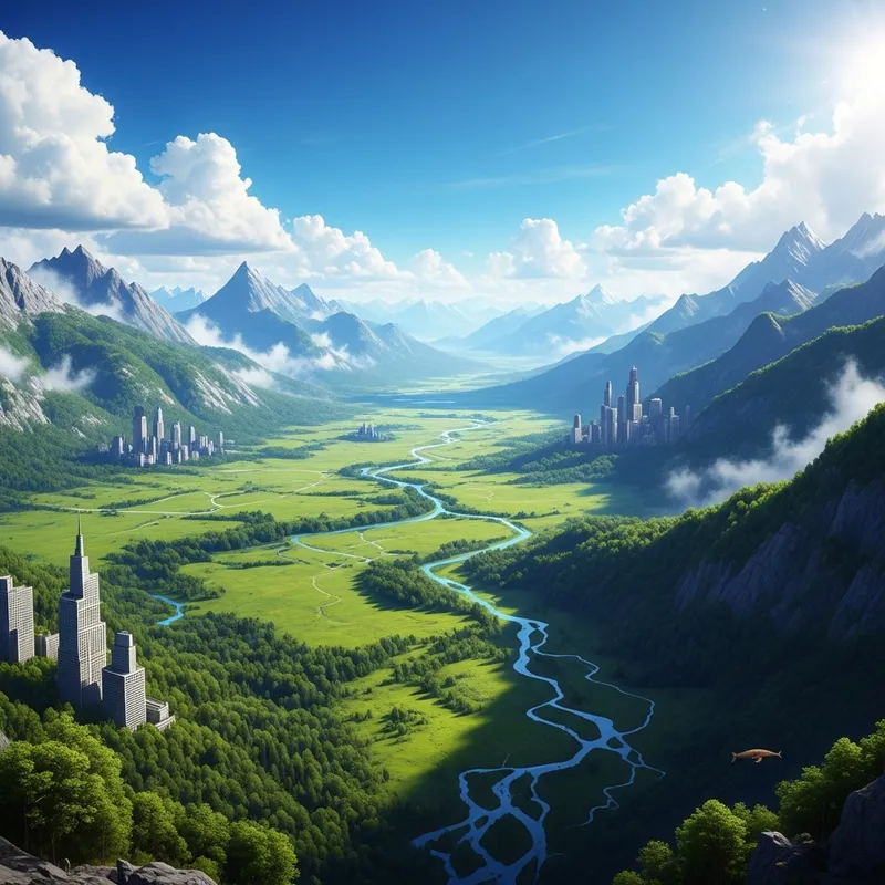 Serene Beauty of an Uninhabited World