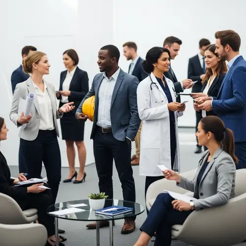 Professional Networking with Diverse Professions | Bright & Positive Ambience