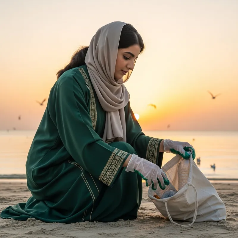 Qatari Student Champions Environmental Conservation