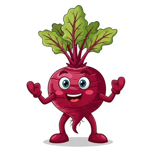 Fun Beetroot Mascot Promoting Healthy Eating