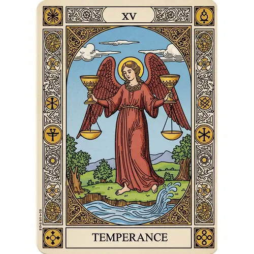 Temperance Tarot Card: Balance & Harmony | Tarot de Marseille