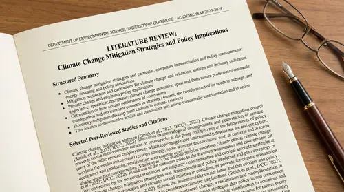 Comprehensive Literature Review on Climate Change