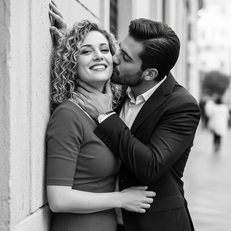 Intense Italian Romance in Black & White | Amore Italiano