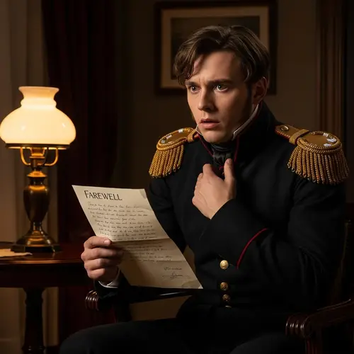 Pechorin's Emotional Reaction to Vera's Farewell Note