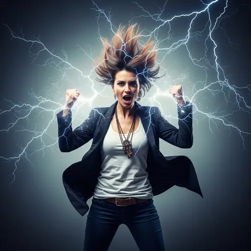 Empowered Female Channeling Energy | Contemporary Style