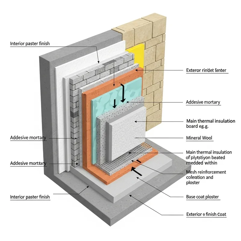 Exterior Wall Thermal Insulation System