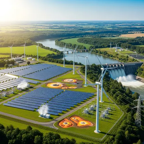 Hybrid Energy Park: Technology & Nature Harmony