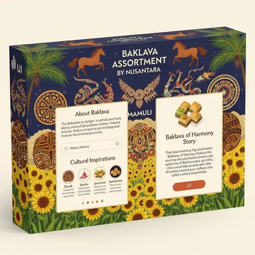 Nusantara-Inspired Baklava Assortment: Cultural Harmony in Sweet Treats