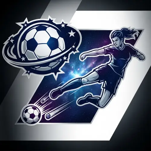 Women's Soccer Team Logo: Power & Space Design
