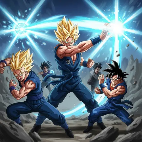 Dynamic Anime Characters with Unique Abilities in Action