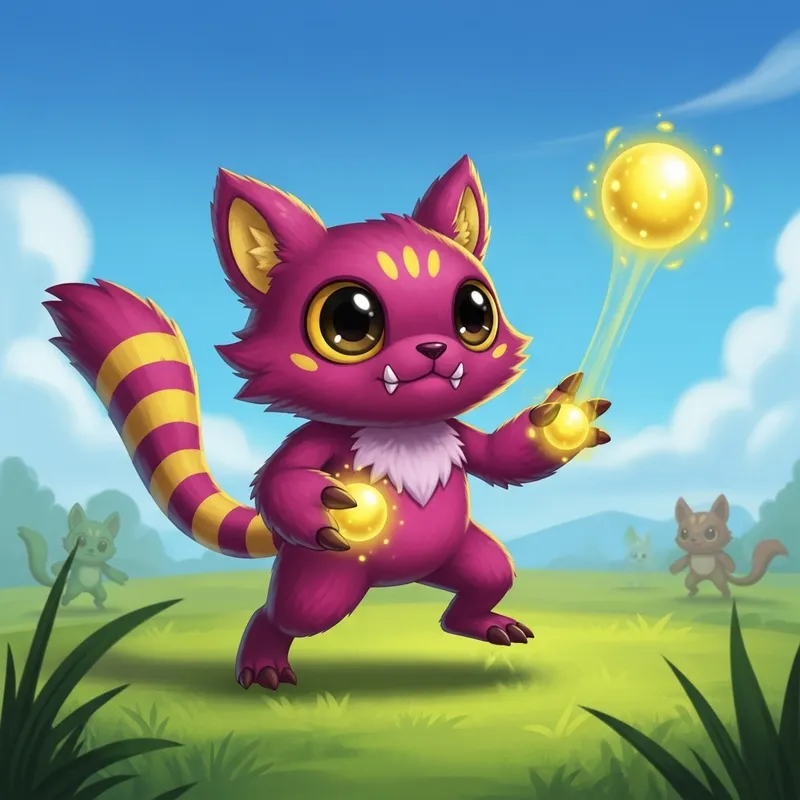 Unique Playful Creature Asset for Pokémon-like Games