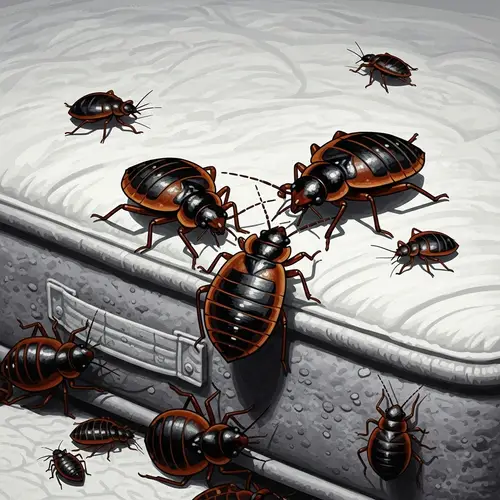 Captivating Bed Bugs in Abstract Expressionism Art