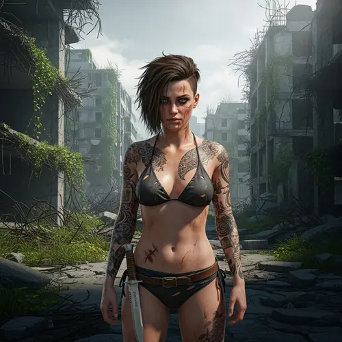 Ellie Williams in Bikini - Post-Apocalyptic Survivor