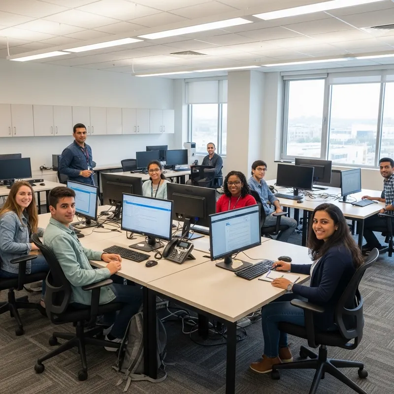 Spacious Workroom for 12 People with Advanced Tech Setup
