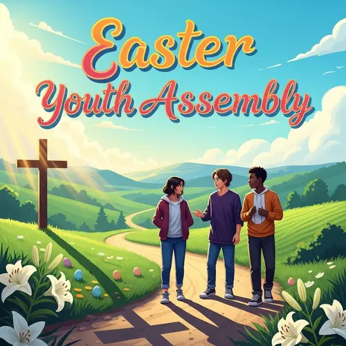 Easter Youth Assembly Poster: The Road to Emmaus Inspiration