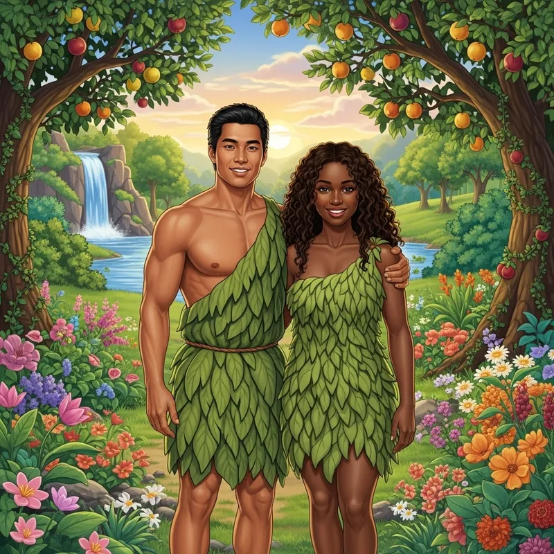Adam and Eve in the Garden of Eden