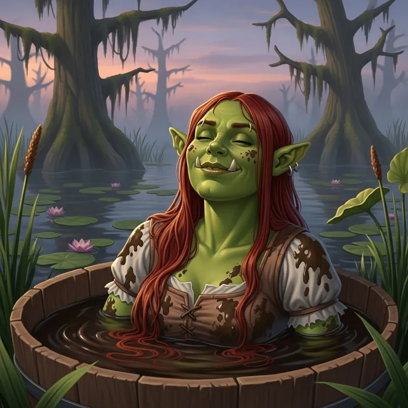 Fiona from Shrek Enjoys Mud Bath Magic