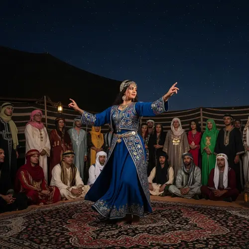Traditional Oriental Dance in Desert Tent | Cultural Performance