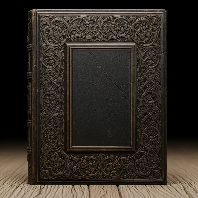 Intricately Designed Medieval Book Cover | Mystery in the Middle Intricately Designed Medieval Book Cover | Mystery in the Middle
