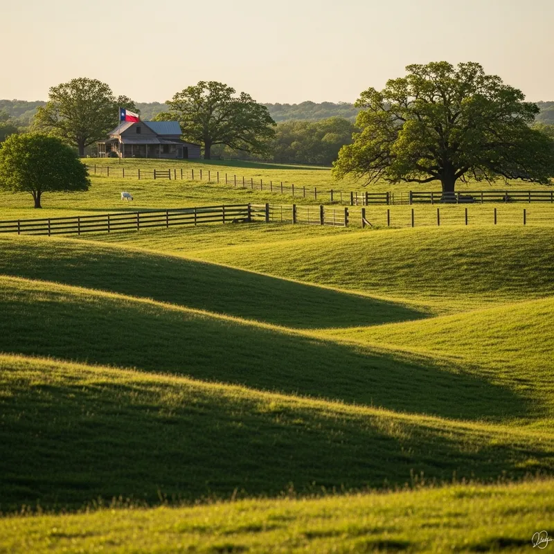 Picturesque 'Hills of Montgomery' Farmland with Lone Grazing Goat