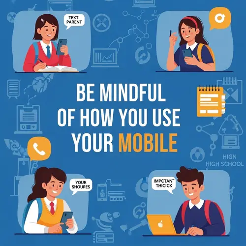 Responsible Mobile Phone Use in High School - Be Mindful of Your Usage