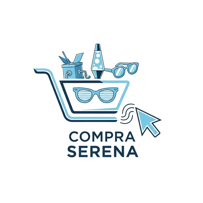 Futuristic Logo Design for Compra Serena - Online Novelty Store