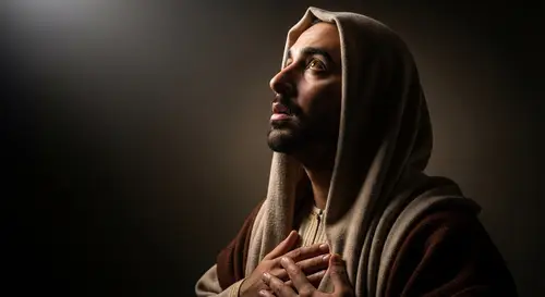 Middle-Eastern Man in Ethereal Light - Renaissance Style Portrait