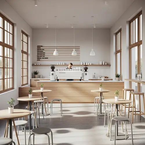 Minimalist Coffee Shop: Relax and Refresh