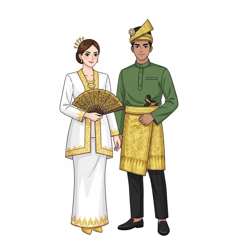 Elegant Malay Attire for Men and Women