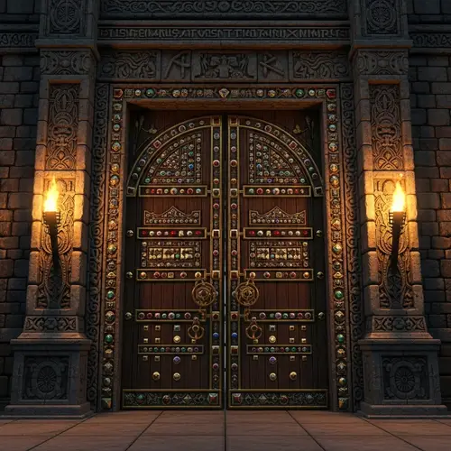 Dwarven Hall Entrance: Craftsmanship and Glory