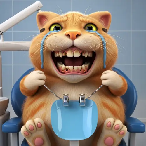 Chubby Red Cat Dentist Visit | Professional Hyperrealism Photo