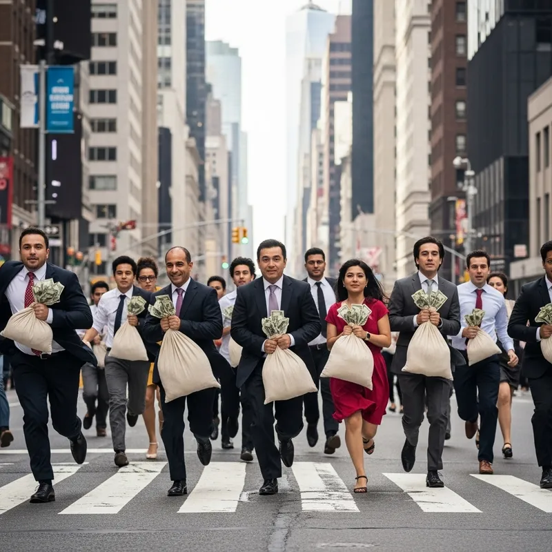 Running with a Bag of Money in NYC: A Dynamic Chase