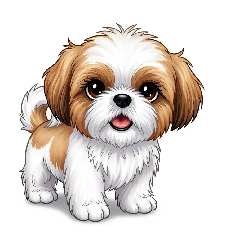 Choppy the Playful Shih Tzu: A Pixar-Style Animation Delight