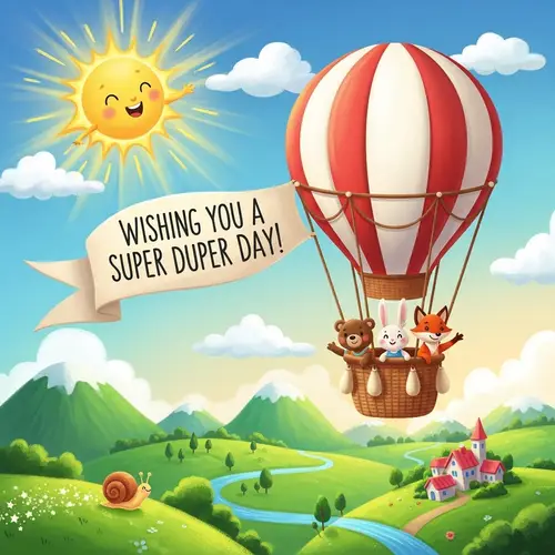 Design Adorable Farewell Postcard for Kids